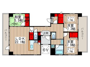 新鎌スカイタワーの物件間取画像